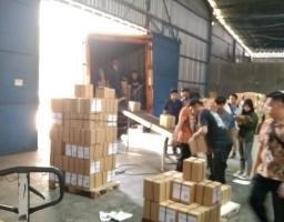 Polres Nganjuk Lakukan Pantauan Proses Pencetakan Surat Suara Pilkada 2024 di PT. Temprina