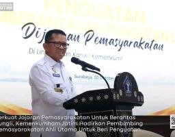 Perkuat Jajaran Pemasyarakatan Untuk Berantas Pungli, Kemenkumham Jatim Hadirkan Pembimbing Kemasyarakatan Ahli Utama Untuk Beri Penguatan