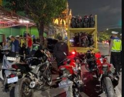 Satlantas Polrestabes Surabaya Menindak 128 Kendaran Roda Dua