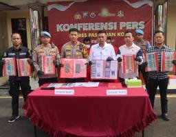 Polres Pasuruan Kota Berhasil Amankan 2 Tersangka Judi Online