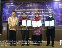 Kanwil Kemenkumham Jatim Gandeng Umsida Untuk Tingkatkan Kualitas Notaris Wilayah Sidoarjo