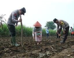 Polresta Malang Kota Dukung Program Asta Cita Kampanyekan Swasembada Pangan Nasional