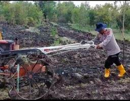 Polres Nganjuk Siapkan Lahan Seluas 0,28 Hektare yang Akan Ditanami Jagung