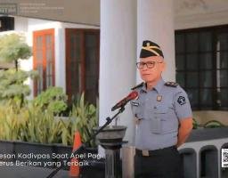 Pesan Kadivpas Saat Apel Pagi: Terus Berikan yang Terbaik
