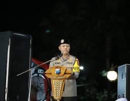 Cooling System Pilkada 2024 Polres Lamongan Gelar Tabligh Akbar Wujudkan Pilkada Aman dan Damai