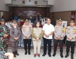 Pj. Walikota dan Forkopimda Kota Kediri Tinjau Pelaksanaan Pilkada di TPS Khusus Lapas Kediri