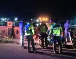 Patroli Kamtibmas Pasca Pilkada 2024, Polres Bangkalan Bubarkan Aksi Balap Liar