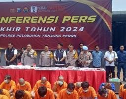 Refleksi Kinerja Akhir Tahun 2024: Polres Tanjung Perak Surabaya Capai Tingkat Penyelesaian Kasus 82%"
