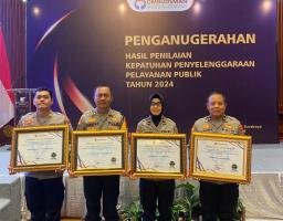Polres Bondowoso Raih Penghargaan dari Ombudsman RI