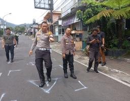 Polda Jatim Gunakan Alat Canggih Untuk Olah TKP Laka Bus di Kota Batu