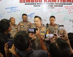 Polres Tulungagung Berhasil Turunkan Angka Kriminalitas Sepanjang Tahun 2024