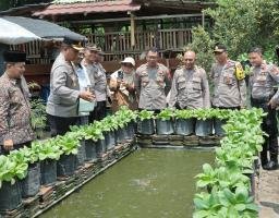 Polres Nganjuk Apresiasi Dukungan Pomosda dan Desa Senjayan dalam Program Ketahanan Pangan