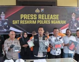Polres Nganjuk Ungkap Serangkaian Kasus Curanmor di Tahun 2024, 24 Orang Ditetapkan Tersangka