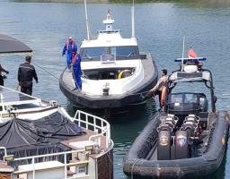 Ditpolairud Polda Jatim Siagakan 2 Kapal Patroli Amankan Selat Bali Selama Libur Panjang