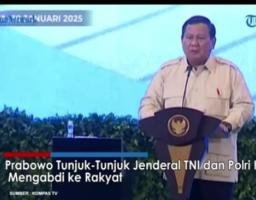 Presiden Prabowo Tekankan Pentingnya Peran TNI-Polri dalam Menjaga Kedaulatan Negara