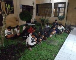Beberapa Pelaku dan motor balap Liar Diamankan Petugas Polsek Grujukan 