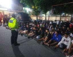 Polres Lumajang Amankan 40 Unit Motor Diduga Terlibat Balap Liar