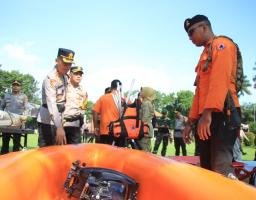 Polres Bondowoso bersama BPBD Siapkan Personel Tangani Bencana Hidrometeorologi