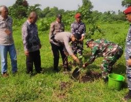 Lestarikan Lingkungan dengan Menanam Pohon, Aksi Polres Probolinggo dan TNI