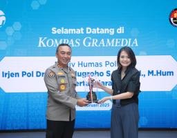Kadivhumas Polri dan Kompas Gramedia Perkuat Sinergitas