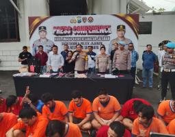 Polrestabes Surabaya Ungkap 17 Kasus Kejahatan Jalanan di Bulan Ramadan, 24 Tersangka Diamankan