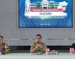 Pastikan Stok Aman, Polres Nganjuk Gelar Rakor Stabilitas Harga Jelang Ramadhan