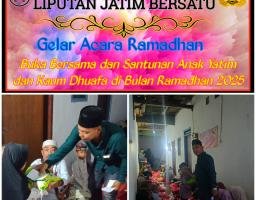 Media Liputan Jatim Bersatu.com, Bagi Takjil dan Santuni Anak Yatim