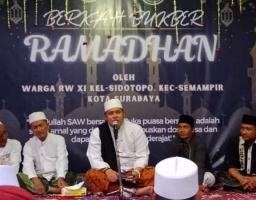 Warga RW XI Sidotopo Menyelenggarakan "Berkah Bukber Ramadhan" Bersama Jama'ah Cangkir Al Ishaqi