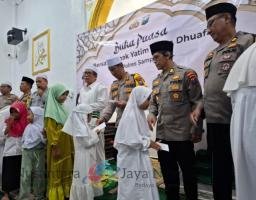 AKBP Hartono Ajak Anak Yatim Dan Kaum Duafa Buka Puasa Bersama Di Mapolres Sampang
