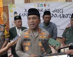 Safari Ramadhan Kapolresta Sidoarjo Sosialisasikan Hotline Mudik Polri 110