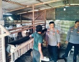 Pemanfaatan Lahan Pekarangan, Bhabinkamtibmas Betet Dukung Ketahanan Pangan