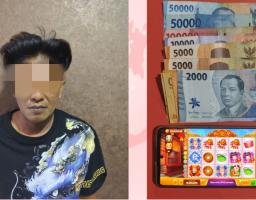 Polsek Krembangan Amankan Pelaku Judi Online Slot Fafafa di Warkop Bulak Rukem Surabaya