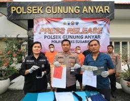 Polsek Gunung Anyar Berhasil Ungkap Kasus Curanmor Setelah Pelarian Lintas Pulau