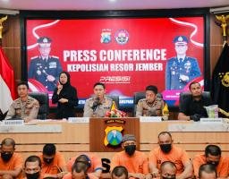 Tiga Pekan Polres Jember Berhasil Ungkap Narkoba 27 Tersangka Diamankan