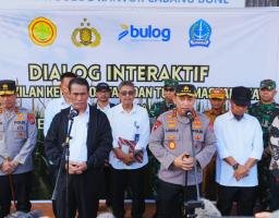 Kapolri-Mentan Tinjau Gudang Bulog Tanete, Cek Kesiapan Tampung dan Jaga Kualitas Pangan