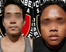 Polrestabes Surabaya Berhasil Amankan Dua Tersangka Curat Spesialis Minimarket