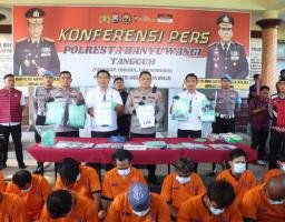 Polresta Banyuwangi Berhasil Ungkap Kasus Narkoba Sita 2 Kilogram Sabu