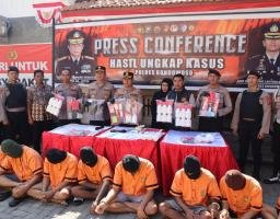 Polres Bondowoso Ungkap Tujuh Kasus Narkoba Dan Obat Keras Ilegal, Amankan Sembilan Tersangka Periode Juli–Agustus 2025