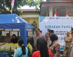 Polres Pasuruan Komitmen Gelar Gerakan Pangan Murah, Siapkan 2 Ton Beras untuk Warga Sukorejo dan Tosari
