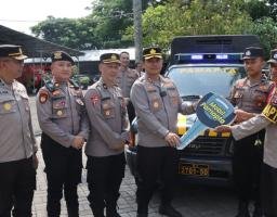 Kapolres Nganjuk Pimpin Apel Launching Pamapta,Tegaskan Semangat Baru Polri yang Proaktif, Humanis, dan Bertanggung Jawa