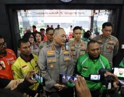 Sinergi Polresta Malang Kota Bersama Ojol Komitmen Jaga Kamtibmas