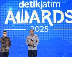 Kapolda Jatim Terima Penghargaan Penggerak Pangan, Sukses Ubah Ribuan Hektar Lahan Tidur Menjadi Produktif