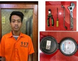 Residivis Pencuri Meteran PDAM di Surabaya Utara Diringkus, Beraksi Hanya dalam Satu Menit