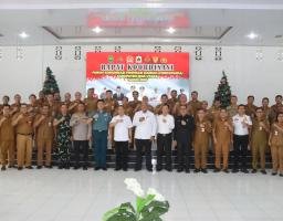 Bupati Nias Utara Komitmen Rumuskan langkah Penangan Pangan menjelang Natal dan Tahun baru pada situasi saat ini.