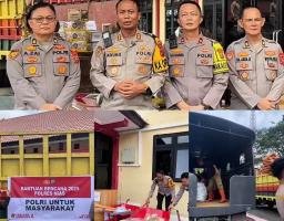 Kapolres Nias Berangkatkan Bantuan Kemanusiaan pasca bencana alam di sibolga dan Tapteng,Taput.