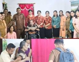 Dinas Sosial Kabupaten Nias Barat serahkan bantuan kepada warga penyandang disabilitas