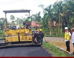 Plt Kadis Putr Kab.Nias Barat Pantau Pembangunan Di Sianaa Mandrehe.