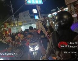 Malam Tahun Baru di Surabaya Antara Kecelakaan Tunggal, Cekcok Kelompok Pemuda, hingga Insiden Oknum Aparat