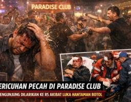 Miras Berujung Horor, 4 Pengunjung Tumbang Dihantam Botol