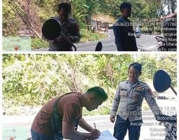 Polisi Gercep! Polsek Hiliduho olah TKP terkait dugaan penganiayaan warga di Desa Dahadano Botombawo, Nias. 